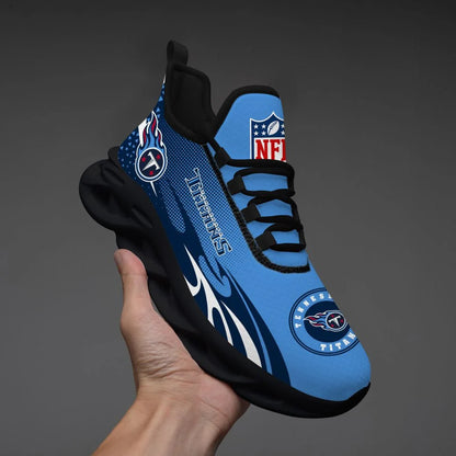 LIMITED EDITION - NEW CUSTOMIZED NFL31 TST TENNESSEE TITANS UNISEX MAX SOUL SHOES