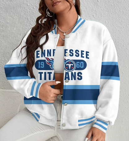 LIMITED EDITION - NEW CUSTOMIZED NFL31 TST TENNESSEE TITANS SATIN VARSITY & BASEBALL JACKET