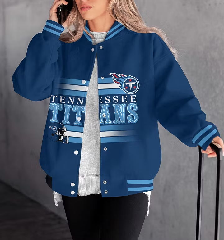 LIMITED EDITION - NEW CUSTOMIZED NFL31 TST TENNESSEE TITANS SATIN VARSITY & BASEBALL JACKET