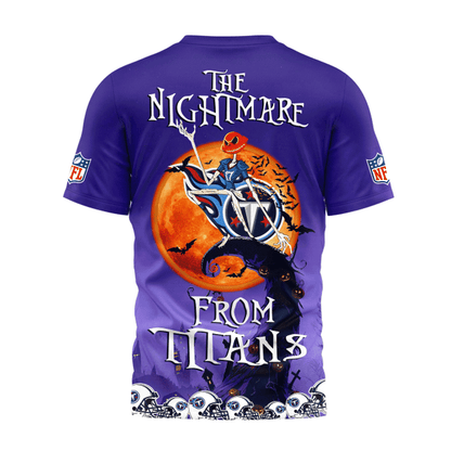 [SPECIAL OFFER] NEW CUSTOMIZED NFL31 TST TENNESSEE TITANS HALLOWEEN THE NIGHTMARE APPAREL