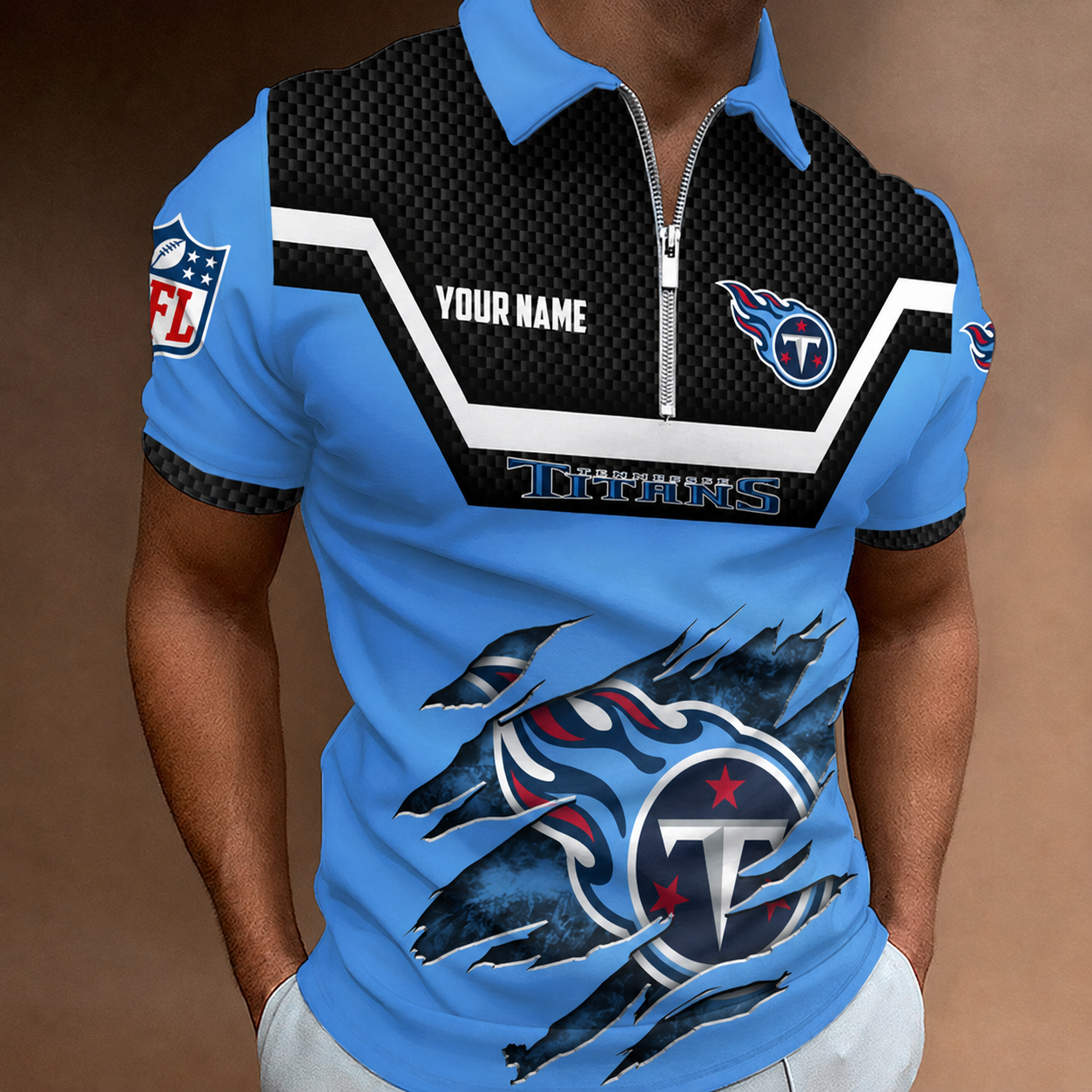 LIMITED EDITION - NEW CUSTOMIZED NFL31 TST TENNESSEE TITANS T-SHIRT, POLO SHIRT, ZIP POLO SHIRT, SWEATSHIRT, HOODIE & ZIP HOODIE