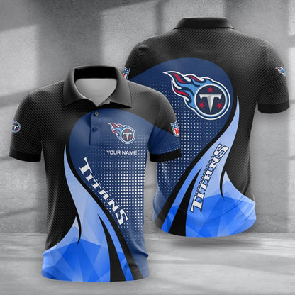 LIMITED EDITION - NEW CUSTOMIZED NFL31 TST TENNESSEE TITANS POLO, T-SHIRT & SHORT PANTS SET