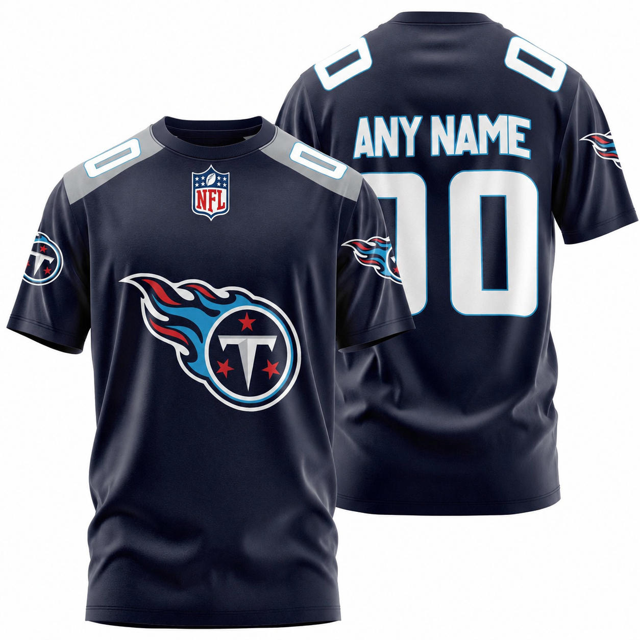 LIMITED EDITION - NEW CUSTOMIZED NFL31 TST TENNESSEE TITANS T-SHIRT, POLO SHIRT, ZIP POLO SHIRT, SWEATSHIRT, HOODIE & ZIP HOODIE