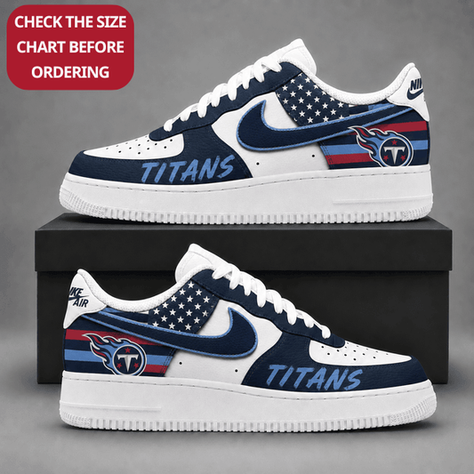 [SPECIAL OFFER] NEW CUSTOMIZED NFL31 TST TENNESSEE TITANS AF1 SHOES