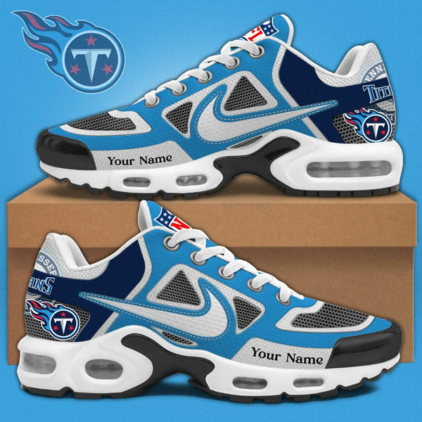 LIMITED EDITION - NEW CUSTOMIZED NFL31 TST TENNESSEE TITANS UNISEX AIR MAX PLUS SNEAKERS