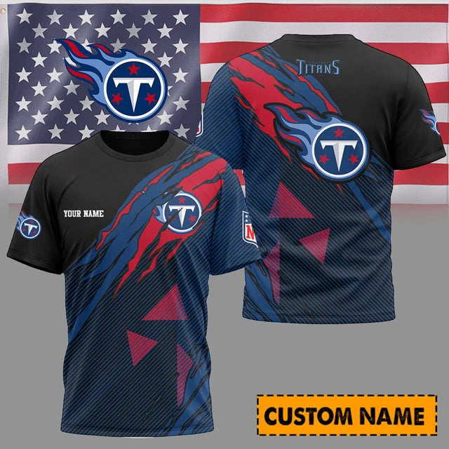 LIMITED EDITION - NEW CUSTOMIZED NFL31 TN TITANS UNISEX T-SHIRT & POLO