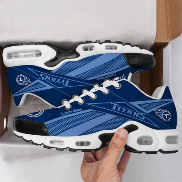 LIMITED EDITION - NEW CUSTOMIZED NFL31 TST TENNESSEE TITANS AIR MAX PLUS SNEAKERS