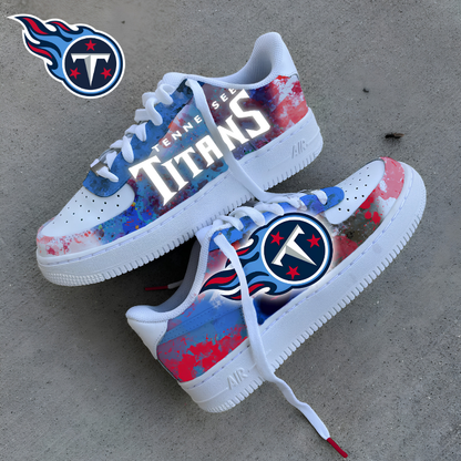 [SPECIAL OFFER] NEW CUSTOMIZED NFL31 TST TENNESSEE TITANS AF1 SNEAKERS