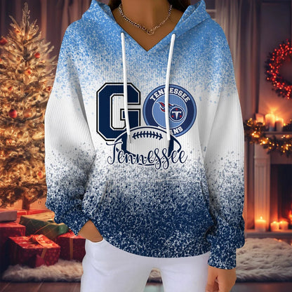LIMITED EDITION - NEW CUSTOMIZED NFL31 TST TENNESSEE TITANS RIBBED HOODIE & SWEATSHIRT
