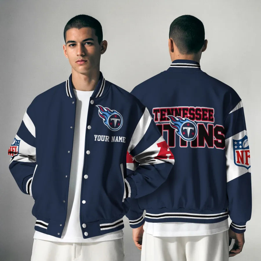 [HOT DEAL] NEW CUSTOMIZED NFL31 TST TENNESSEE TITANS SATIN VARSITY & BASEBALL JACKET