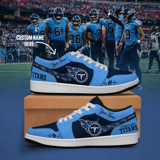 [SPECIAL OFFER] NEW CUSTOMIZED NFL31 TST TENNESSEE TITANS AIR JORDAN LOW SHOES