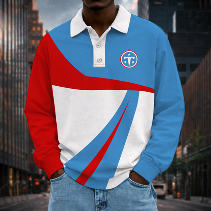 [SPECIAL OFFER] NEW CUSTOMIZED NFL31 TST TENNESSEE TITANS LONG SLEEVE POLO SHIRT