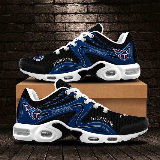 LIMITED EDITION - NEW CUSTOMIZED NFL31 TST TENNESSEE TITANS AIR MAX PLUS SNEAKERS