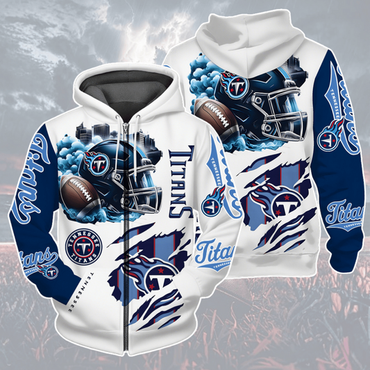 LIMITED EDITION - NEW CUSTOMIZED NFL31 TST TENNESSEE TITANS UNISEX T-SHIRT, POLO, HOODIE & JACKETS