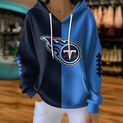 LIMITED EDITION - NEW CUSTOMIZED NFL31 TST TENNESSEE TITANS RIBBED HOODIE & SWEATSHIRT