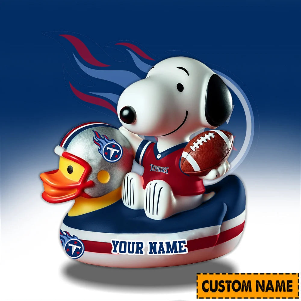 LIMITED EDITION - NEW CUSTOMIZED NFL31 TN TITANS SNOOPY ACRYLIC BLOCK