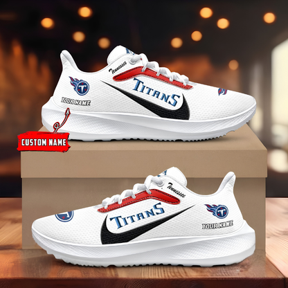 [SPECIAL OFFER] NEW CUSTOMIZED NFL31 TST TENNESSEE TITANS ROAD RUNNING SHOES