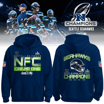 LIMITED EDITION - NEW CUSTOMIZED NFL06 SSH SEATTLE SEAHAWKS UNISEX T-SHIRT, POLO, HOODIE & JACKETS
