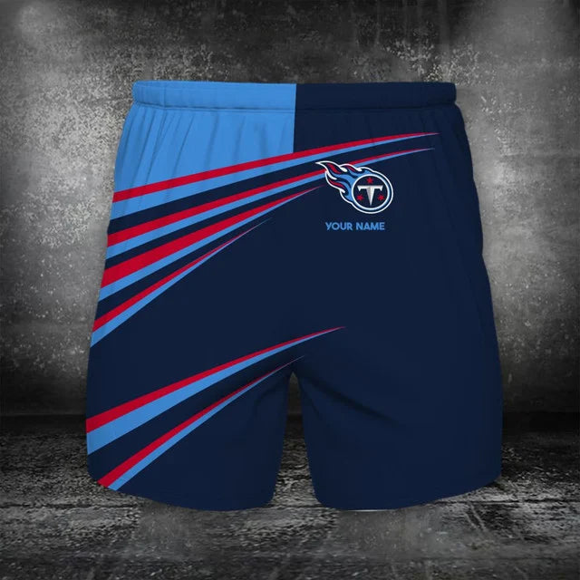 VIRAL EDITION - NEW CUSTOMIZED NFL31 TST TENNESSEE TITANS POLO, T-SHIRT & SHORT PANTS SET