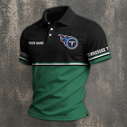[SPECIAL OFFER] NEW CUSTOMIZED NFL31 TST TENNESSEE TITANS POLO SHIRT