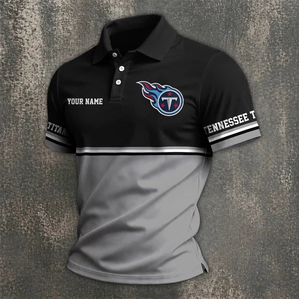 [SPECIAL OFFER] NEW CUSTOMIZED NFL31 TST TENNESSEE TITANS POLO SHIRT