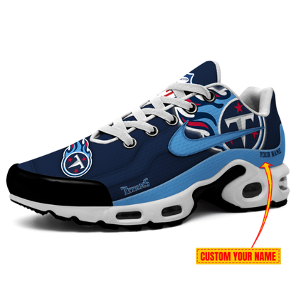 LIMITED EDITION - NEW CUSTOMIZED NFL31 TST TENNESSEE TITANS AIR MAX PLUS SNEAKERS