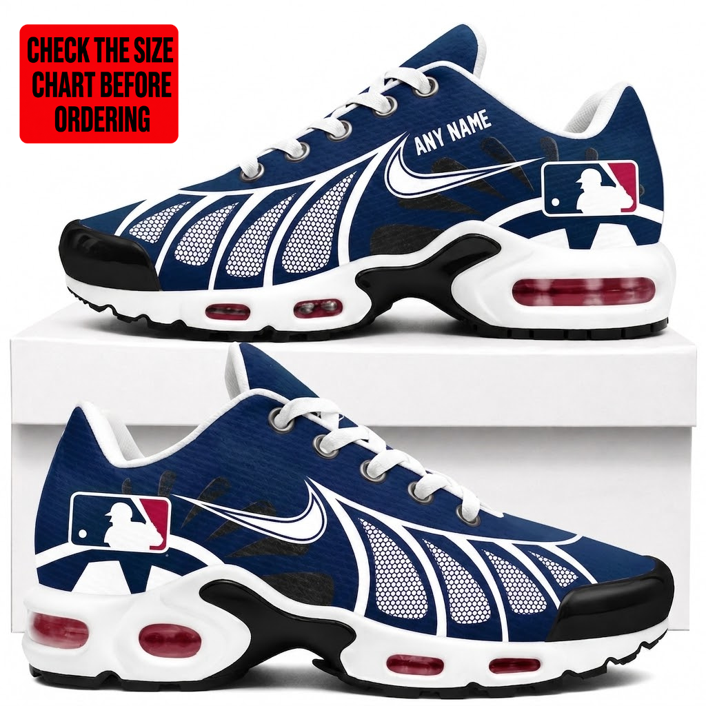 LIMITED EDITION - NEW CUSTOMIZED MLB31 MAJOR LEAGUE BASEBALL AIR MAX PLUS SNEAKERS