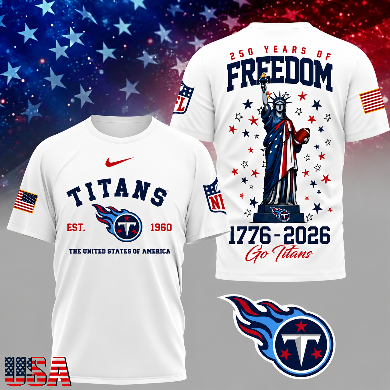 [SPECIAL OFFER] NEW CUSTOMIZED NFL31 TST TENNESSEE TITANS T-SHIRT, HOODIE, ZIP HOODIE