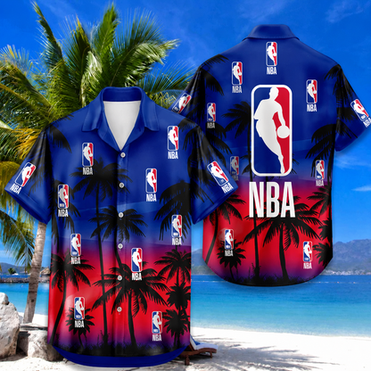 LIMITED EDITION - NEW CUSTOMIZED NBA31 NATIONAL BASKETBALL ASSOCIATION UNISEX HAWAIIAN SHIRT & SHORTS SET