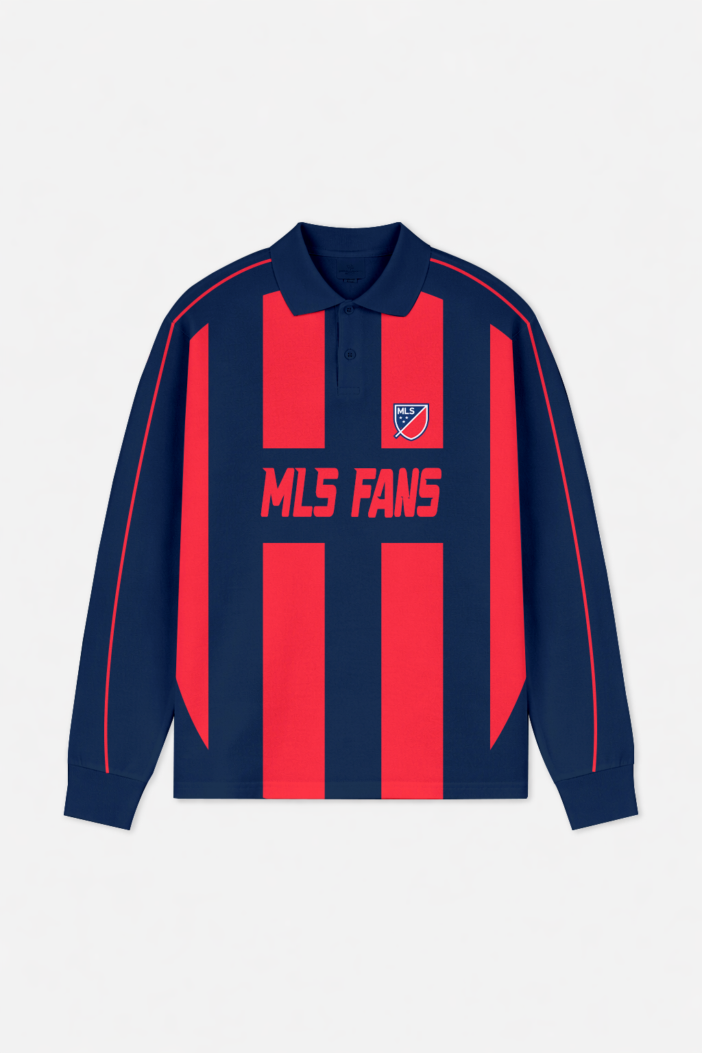 LIMITED EDITION - NEW CUSTOMIZED MLS32 MLS ALL TEAMS LONG SLEEVE POLO