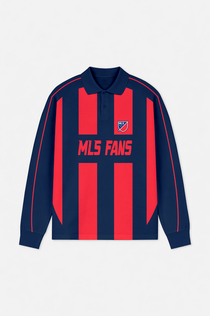 LIMITED EDITION - NEW CUSTOMIZED MLS32 MLS ALL TEAMS LONG SLEEVE POLO