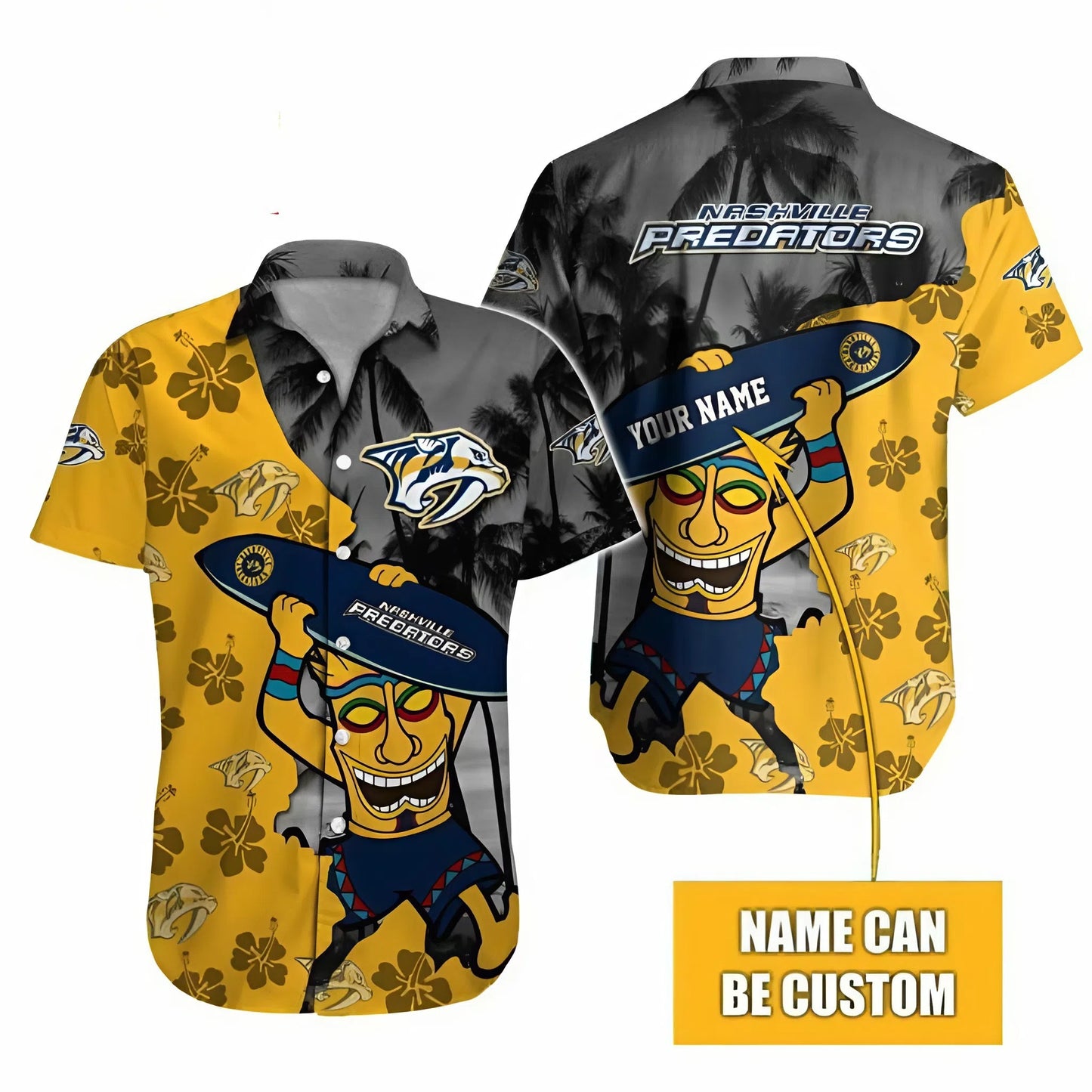 LIMITED EDITION - NEW CUSTOMIZED NHL31 NVP NASHVILLE PREDATORS UNISEX HAWAIIAN SHIRT