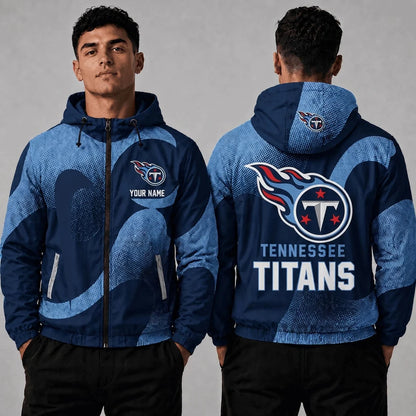 [SPECIAL OFFER] NEW CUSTOMIZED NFL31 TST TENNESSEE TITANS WINDBREAKER JACKET