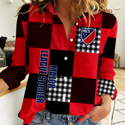 LIMITED EDITION - NEW CUSTOMIZED MLS31 MAJOR LEAGUE SOCCER WOMEN CASUAL SHIRT