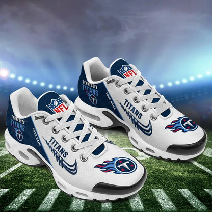 LIMITED EDITION - NEW CUSTOMIZED NFL31 TST TENNESSEE TITANS AIR MAX PLUS SNEAKERS