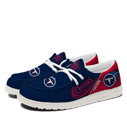 [SPECIAL OFFER] NEW CUSTOMIZED NFL31 TST TENNESSEE TITANS LOAFER SHOES