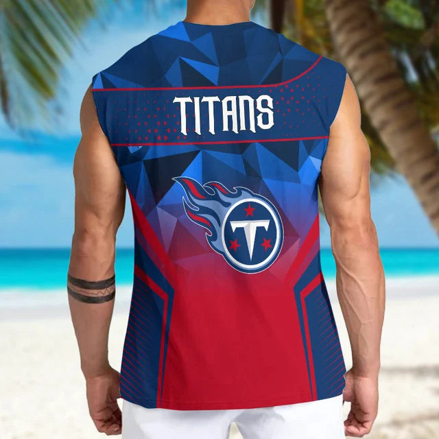 LIMITED EDITION - NEW CUSTOMIZED NFL31 TST TENNESSEE TITANS MEN'S GYM SHIRT