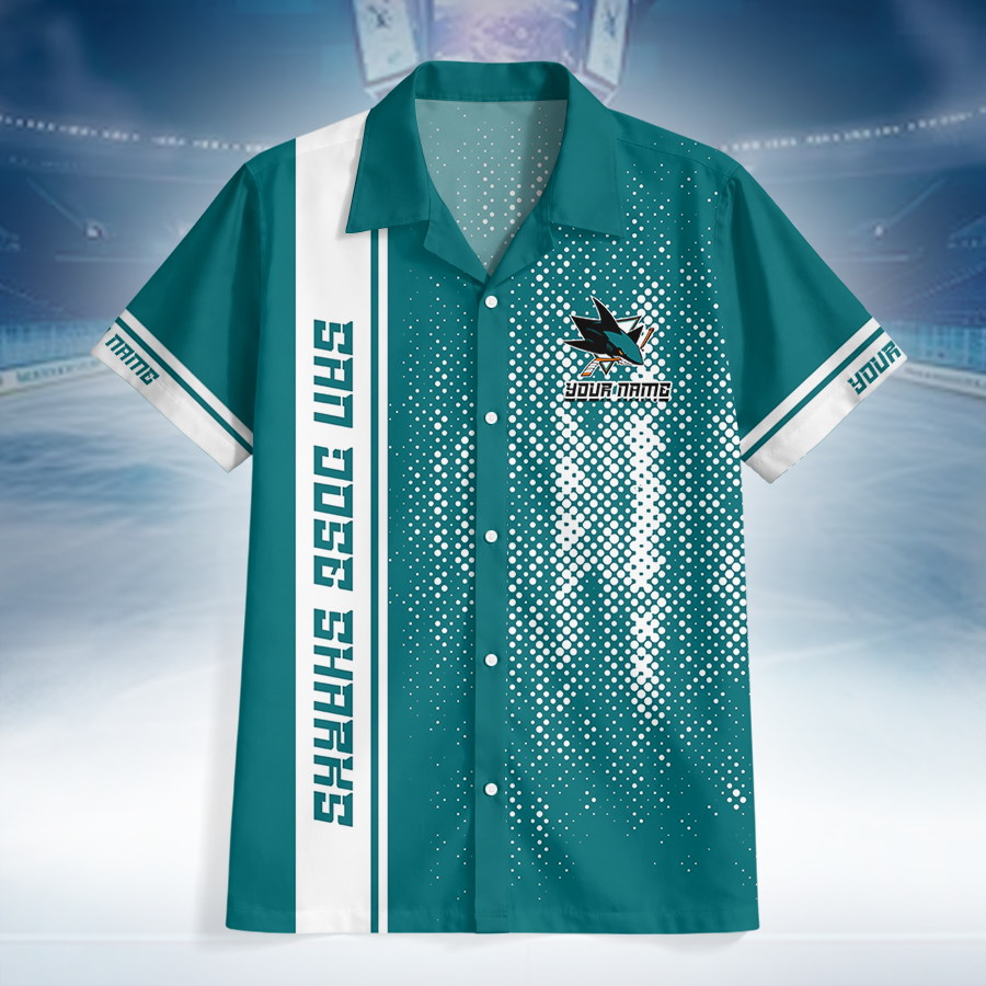 LIMITED EDITION - NEW CUSTOMIZED NHL32 SJS SAN JOSE SHARKS UNISEX HAWAIIAN SHIRT