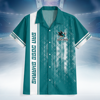 LIMITED EDITION - NEW CUSTOMIZED NHL32 SJS SAN JOSE SHARKS UNISEX HAWAIIAN SHIRT