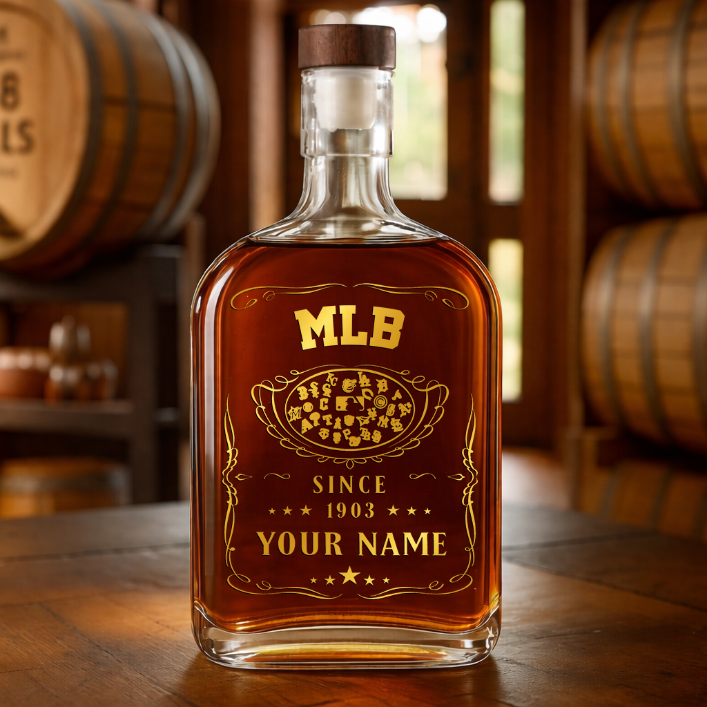 LIMITED EDITION - NEW CUSTOMIZED MLB32 MLB ALL TEAMS LUXURY WHISKEY BOTTLE 450ML
