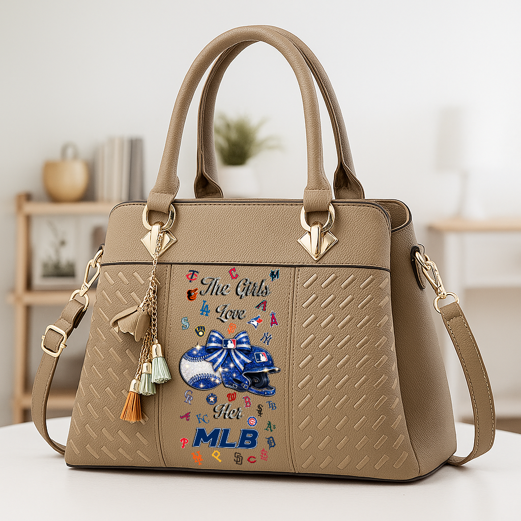 LIMITED EDITION - NEW CUSTOMIZED MLB32 MLB ALL TEAMS ZIP HANDBAG MULTICOLOR
