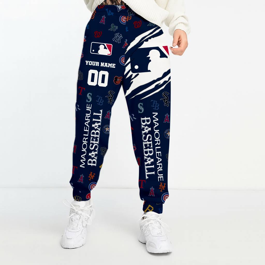 LIMITED EDITION - NEW CUSTOMIZED MLB32 MLB ALL TEAMS UNISEX LONG PANTS