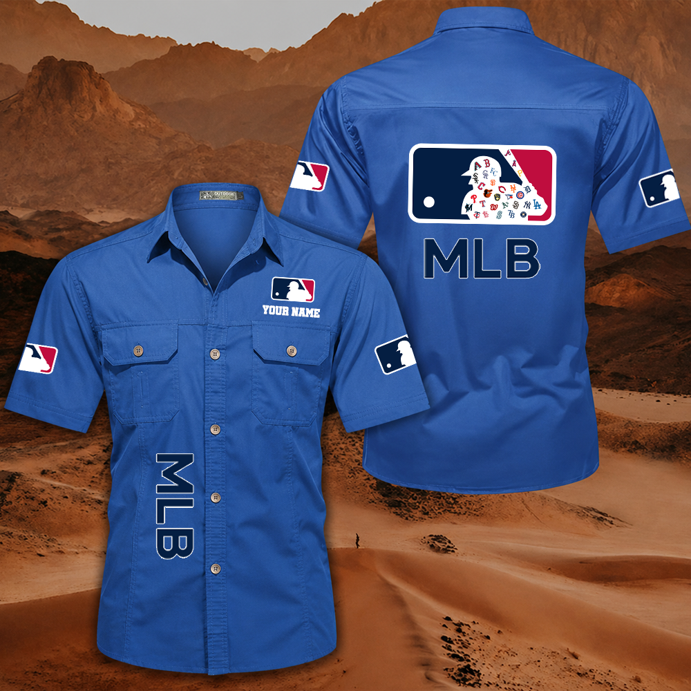 LIMITED EDITION - NEW CUSTOMIZED MLB32 MLB ALL TEAMS MEN'S CARGO SHIRT