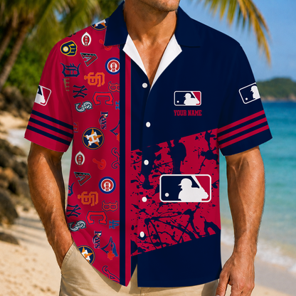 LIMITED EDITION - NEW CUSTOMIZED MLB32 MLB ALL TEAMS UNISEX HAWAIIAN SHIRT