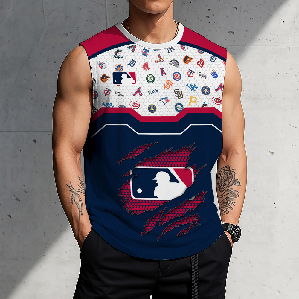 LIMITED EDITION - NEW CUSTOMIZED MLB32 MLB ALL TEAMS MEN'S GYM SHIRT