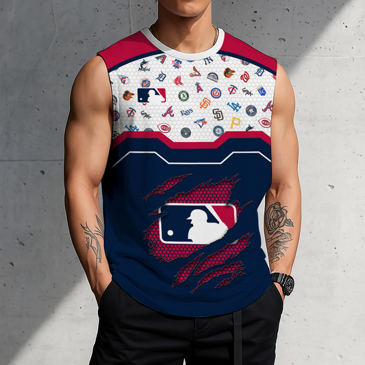 LIMITED EDITION - NEW CUSTOMIZED MLB32 MLB ALL TEAMS MEN'S GYM SHIRT