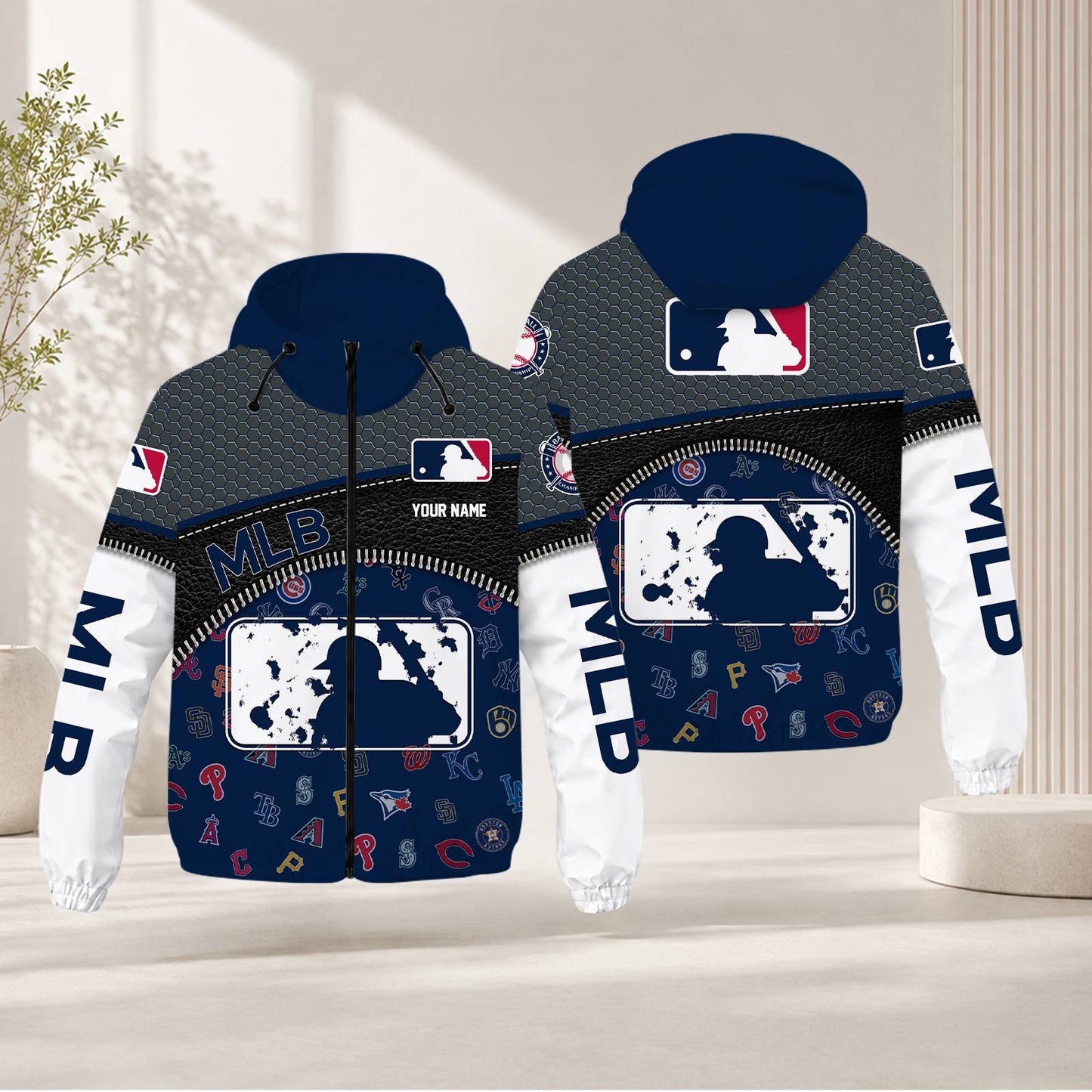 LIMITED EDITION - NEW CUSTOMIZED MLB32 BBA MLB ALL TEAMS WINDBREAKER JACKET