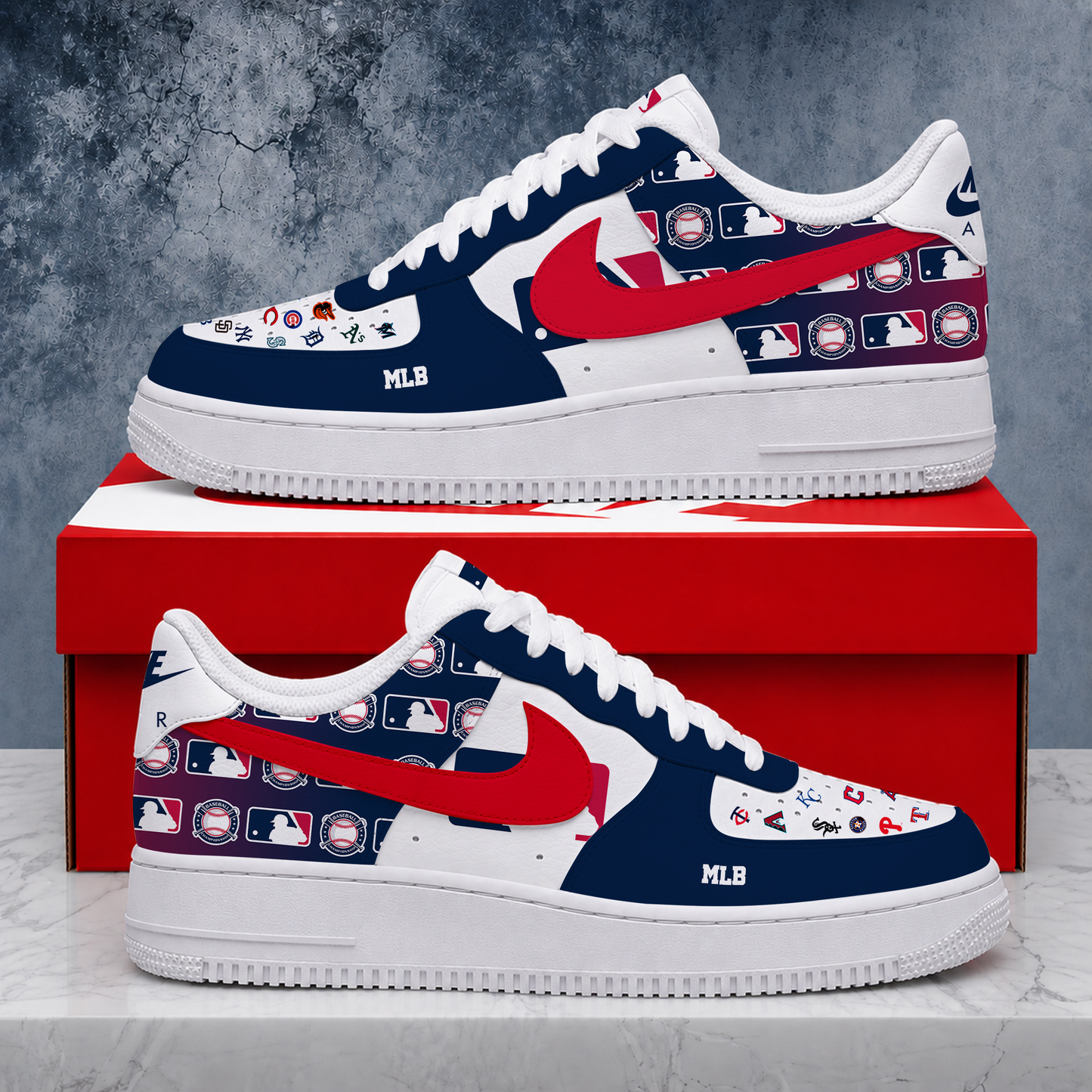 LIMITED EDITION - NEW CUSTOMIZED MLB32 MLB ALL TEAMS AF1 SHOES