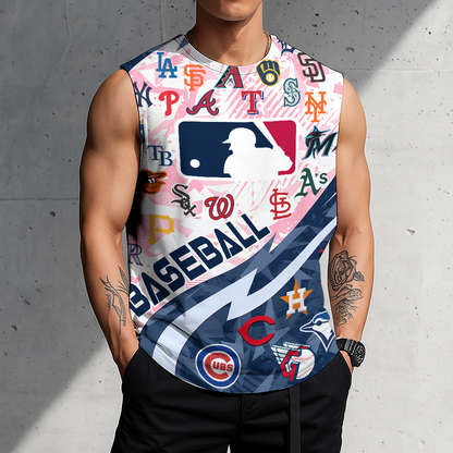 LIMITED EDITION - NEW CUSTOMIZED MLB32 MLB ALL TEAMS TANKTOP & GYM SHIRT