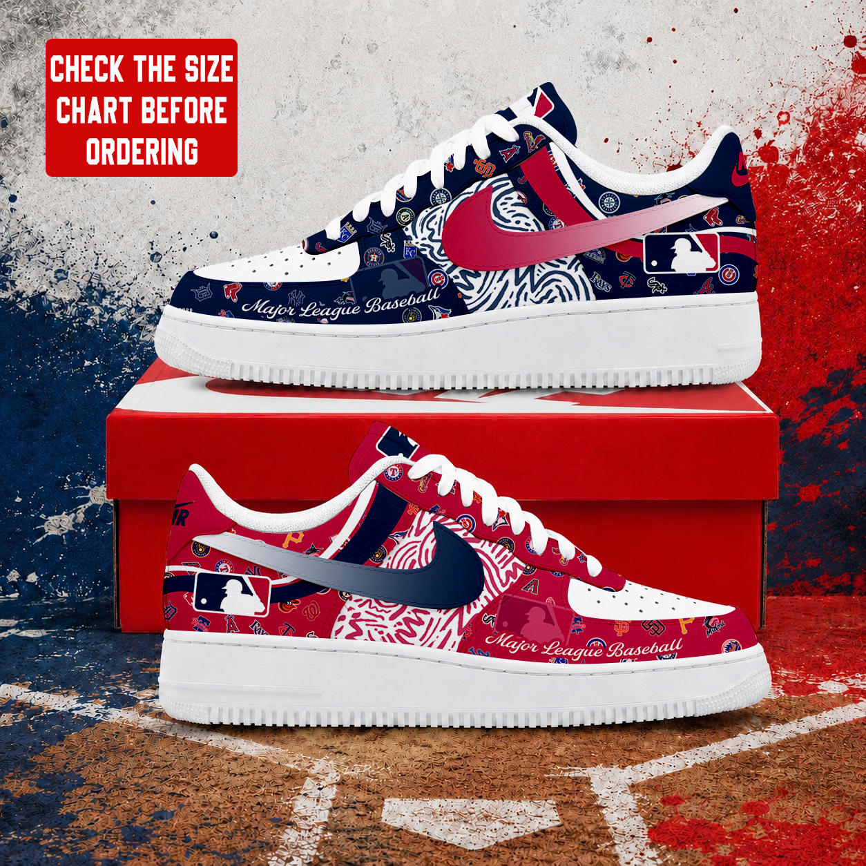 LIMITED EDITION - NEW CUSTOMIZED MLB32 MLB ALL TEAMS AF1 SHOES